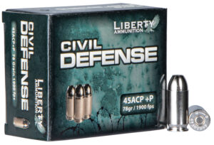 Liberty Civil Defense .45 ACP+P 78gr Ammunition - 20 Rounds
