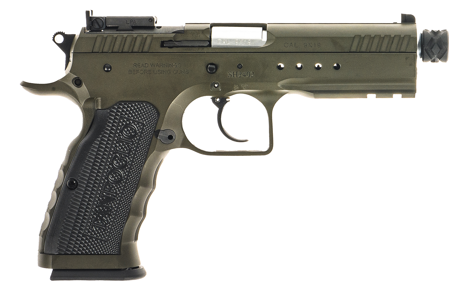 TANFOGLIO TACTICAL PRO 9MM – 4.9″ 17/20RD STEEL THREADED - No Credit Card Fees - Free Shipping