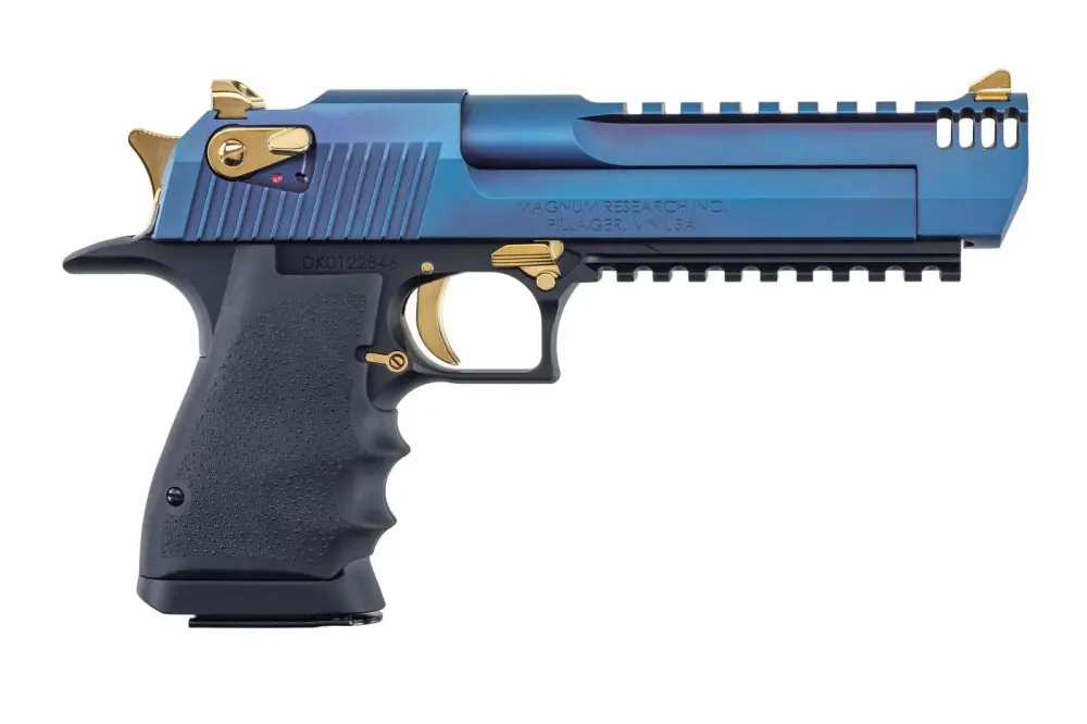 MGNM RSRCH LT WEIGHT DE50 PSTL CARBO BLUE/GOLD APPTMNTS 6″ BARREL - No Credit Card Fees - Low, flat rate shipping