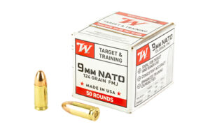 Winchester USA 9mm NATO 124gr FMJ Ammunition