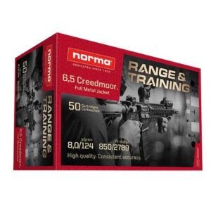 Norma 6.5 Creedmoor 124gr FMJ Rifle Ammunition