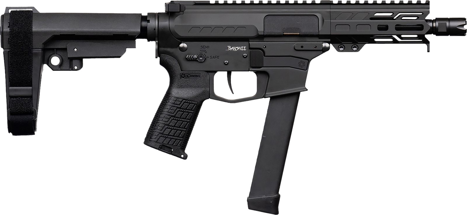 CMMG PISTOL BANSHEE FIXED EJECTOR MKGS 9MM 5″ ARMOR BLACK - No Credit Card Fees - Free Shipping