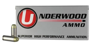 Underwood 10mm Auto 180gr FMJ Flat Nose Ammo - 50 Rounds