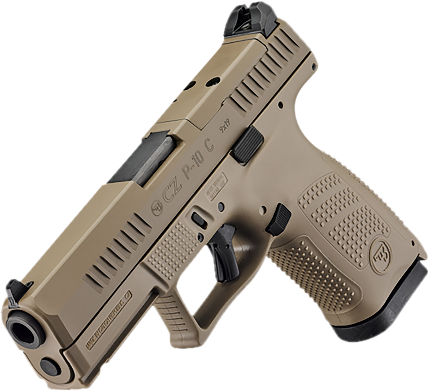 CZ-USA P-10 C Compact 9mm Luger Pistol 15+1 FDE