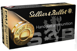 Sellier & Bellot 9mm Luger 124gr FMJ Ammo - 50 Rounds