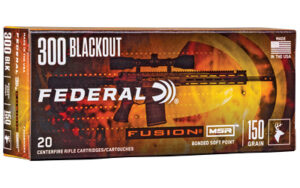 Federal Fusion MSR .300 Blackout 150GR Rifle Ammo