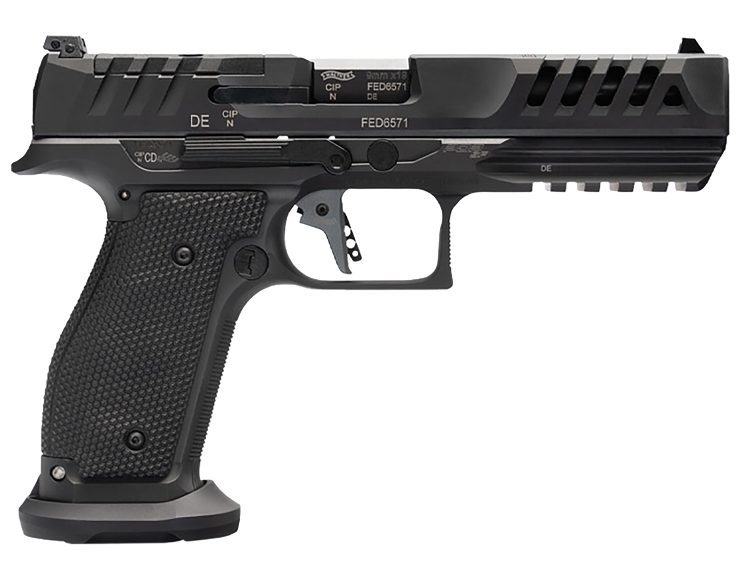 Walther PDP Match SF 9mm Luger Pistol - 20+1/18+1