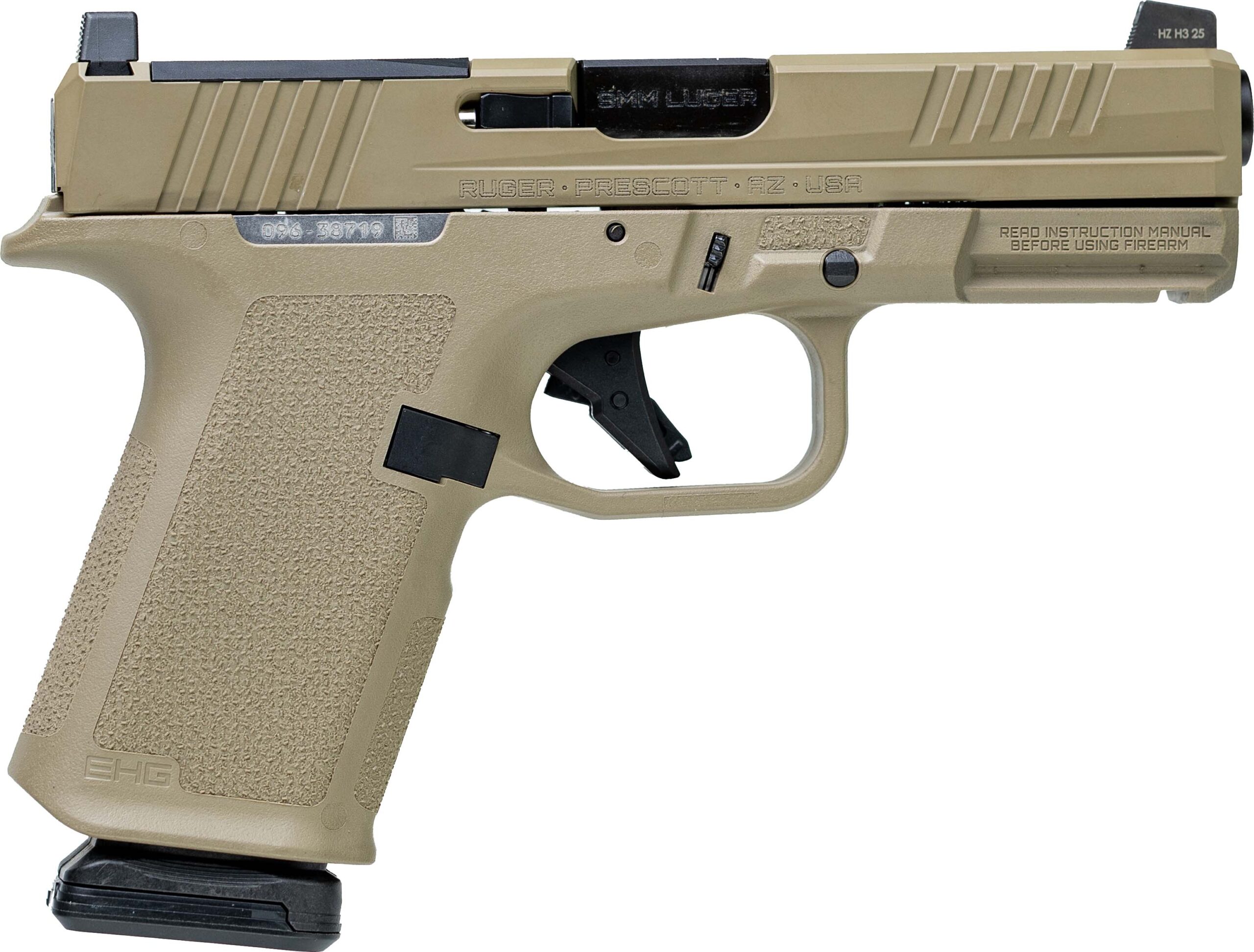 Ruger RXM 9mm Pistol - FDE Finish, 15-Round Capacity