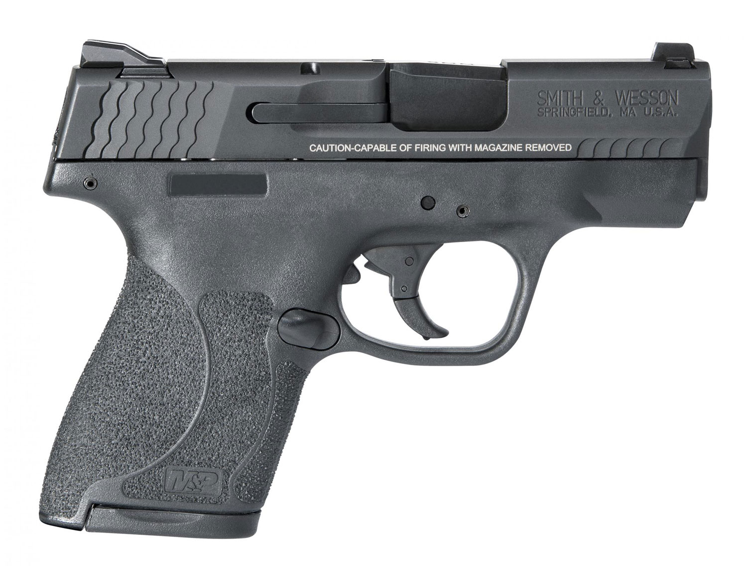 Smith & Wesson LE 11816 M&P 40 Shield M2.0 40 Smith & Wesson (S&W) Double MS TNS 3.1″ 6+1/7+1 Black Polymer Grip/Frame Black Armornite Stainless Steel Slide