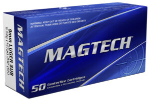 Magtech 9mm Luger 147gr JHP Subsonic Ammo - 50 Rounds