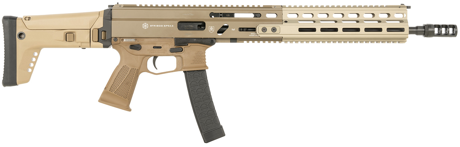Grand Power Stribog SP9A3 9mm Rifle 16" FDE