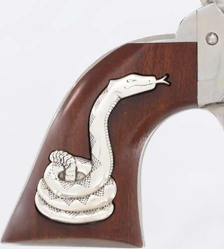 CIMARRON MAN W/NO NAME 45LC – FRONTIER 4.75″ SILVER SNAKE - No Credit Card Fees - Free Shipping