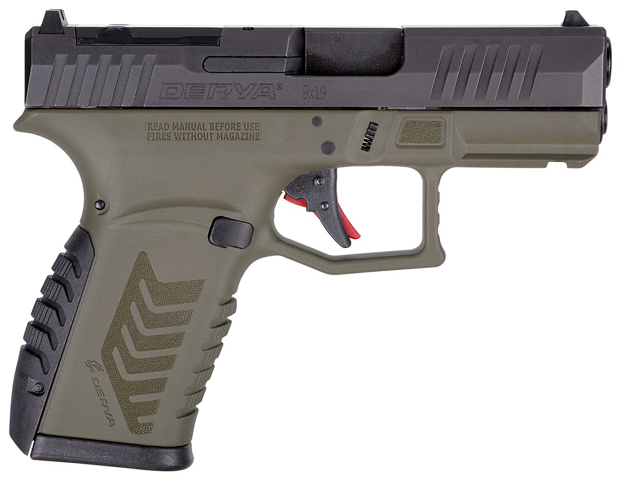 DERYA ARMS DY9Z 9MM ODG/BLK 10+1 OR - No Credit Card Fees - Low, flat rate shipping