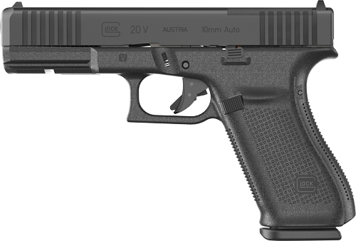 Glock 20 MOS V 10MM Fixed – Sights 15-SHOT Black