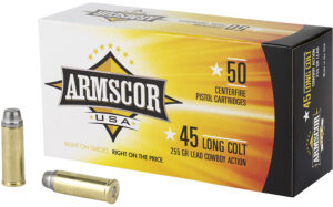 Armscor .45 Colt 255gr Lead Ammo - 50 Rounds