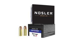 Nosler 9mm Luger +P 124gr Bonded JHP Ammunition