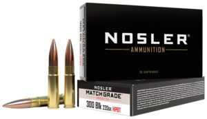 Nosler Match Grade .300 AAC Blackout 220gr Ammo