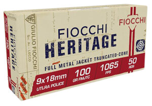 Fiocchi 9x18mm Ultra 100gr FMJ Ammunition Box
