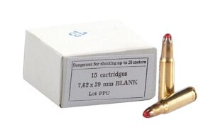PPU 7.62x39mm Blank Ammo - 15 Rounds