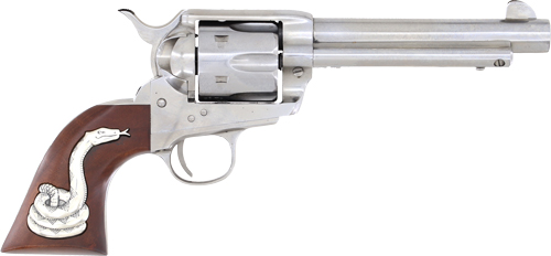Cimarron Man With No Name 45LC Revolver - 5.5" Silver Snake