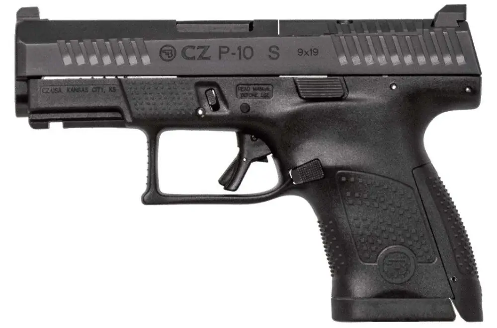 CZ-USA P-10 S Optic Ready 9mm Pistol, Black, 12rd