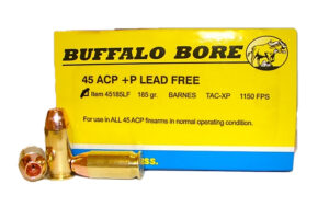 Buffalo Bore 45 ACP +P Ammunition - 185gr Lead Free