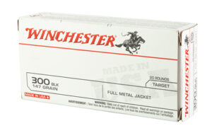 Winchester 300 Blackout Ammo 147GR FMJ - 20 Rounds