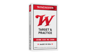 Winchester USA 223 Rem 55gr FMJ Rifle Ammo - 20 Rounds