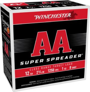 Winchester 12 Gauge 2-3/4" #8 AA Spreader Shotgun Shells