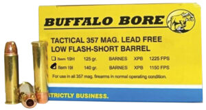 Buffalo Bore .357 Magnum Ammo 140gr Barnes VOR-TX XPB
