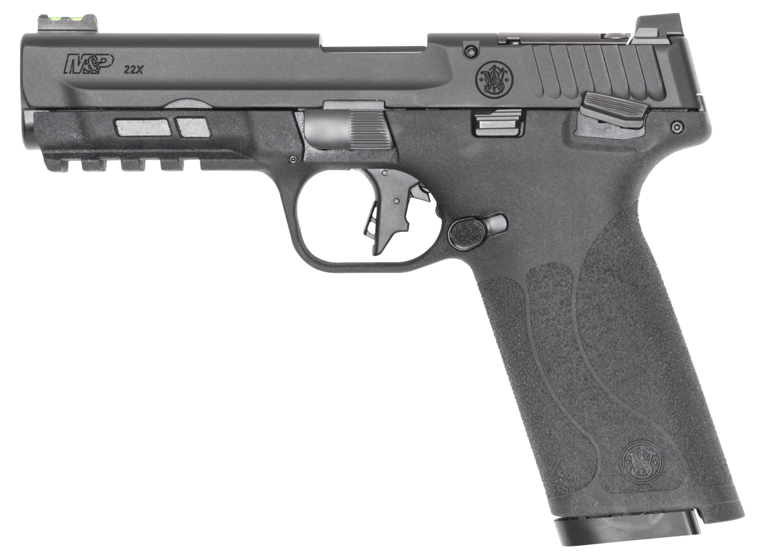 M&P 22X Handgun .22 LR 10rd Magazines(2) 4.1″ Barrel White Dot Sights Thumb Safety Black - No Credit Card Fees - Low, flat rate shipping