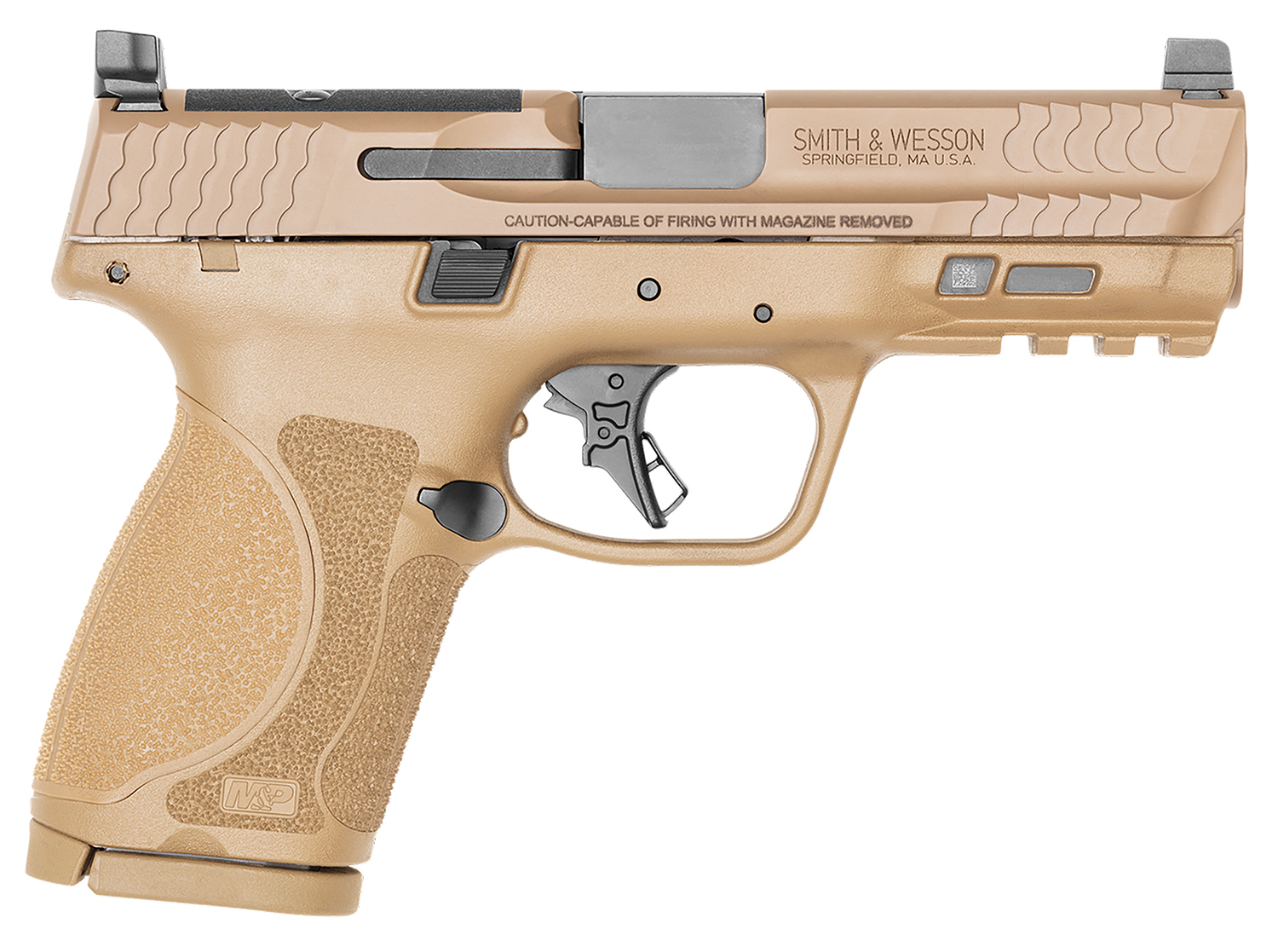 SMITH WESSON M 9 COMPACT M2.0 4" O/R FDE PSTL NTS 15RD
