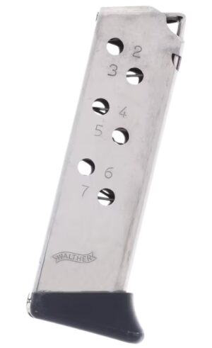 Walther PPK 32 ACP Magazine with Finger Rest - Nickel