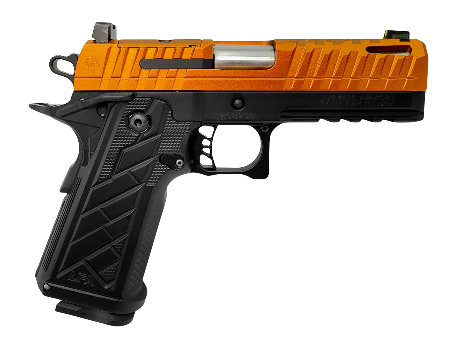 Live Free Armory Apollo 11 V2 9mm Pistol with Night Sights
