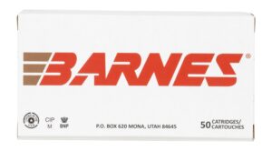 Barnes 9mm Luger 115gr JHP Ammo - 50 Rounds