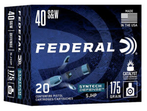 Federal Syntech Defense .40 S&W 175gr JHP Ammunition