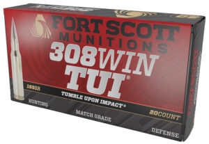 Fort Scott Munitions .308 Win 165gr TUI Ammo - 20 Rounds