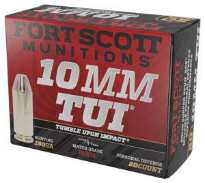 Fort Scott Munitions 10mm 190gr Solid Copper Ammo
