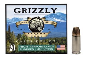 Grizzly 9mm+P 147gr JHP Handgun Ammo - 20 Rounds