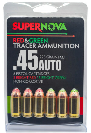 Supernova 45 ACP Tracer Ammunition - 225gr FMJ