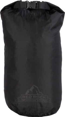Red Rock 8L Waterproof Roll Top Dry Bag - Black
