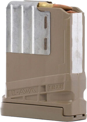 Lancer L7AWM 7.62x51 SR-25 Magazine 5RD FDE Gen 2