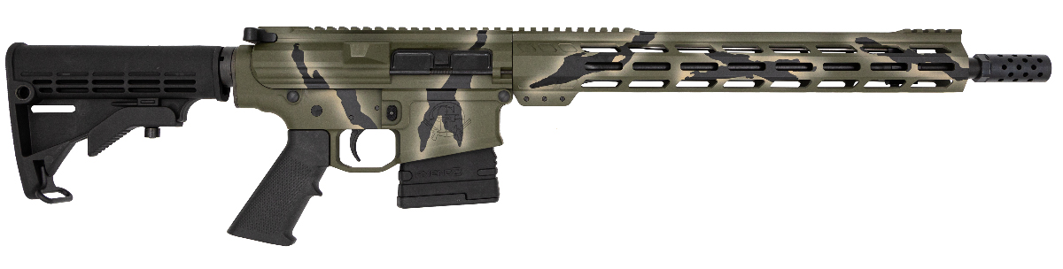 GLFA AR-10 .308 Win Tactical Rifle - Pursuit Green Camo