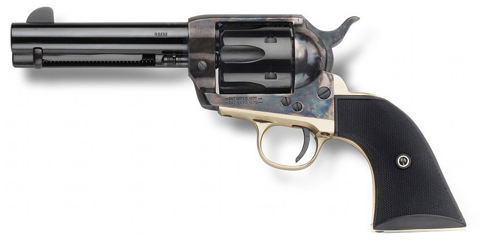 Pietta GWII Gunfighter 9mm Revolver with Brass Grip