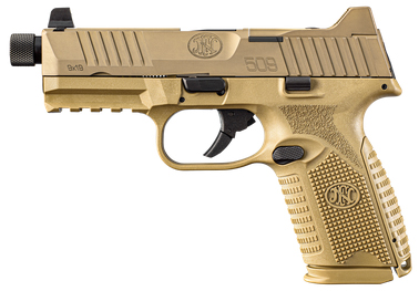 FN 509M Tactical Bundle Handgun 9mm Luger 10rd (5) Magazines 4.5″ Threaded Barrel FDE Optics Ready - No Credit Card Fees - Low, flat rate shipping