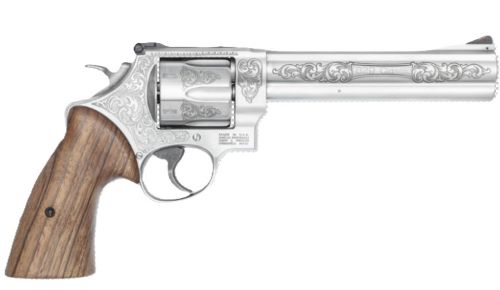 S&W 629 ENGRAVED 44 MAG 6.5″ – 6-SHOT WALNUT GRIPS SS - No Credit Card Fees - Free Shipping