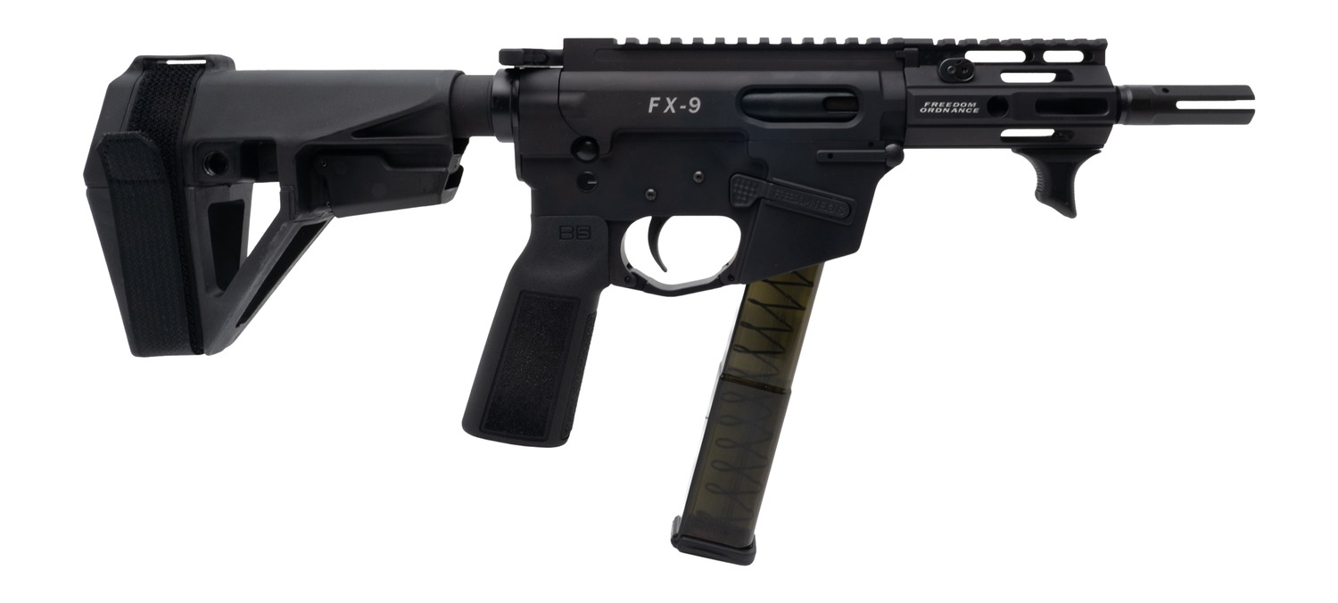 FREEDOM ORDNANCE FX9P4E-BLK 9MM 4″ SBA5 BRACE - No Credit Card Fees - Low, flat rate shipping