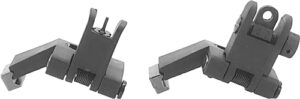 J&E Offset Polymer Flip-Up Sight Set for AR-15