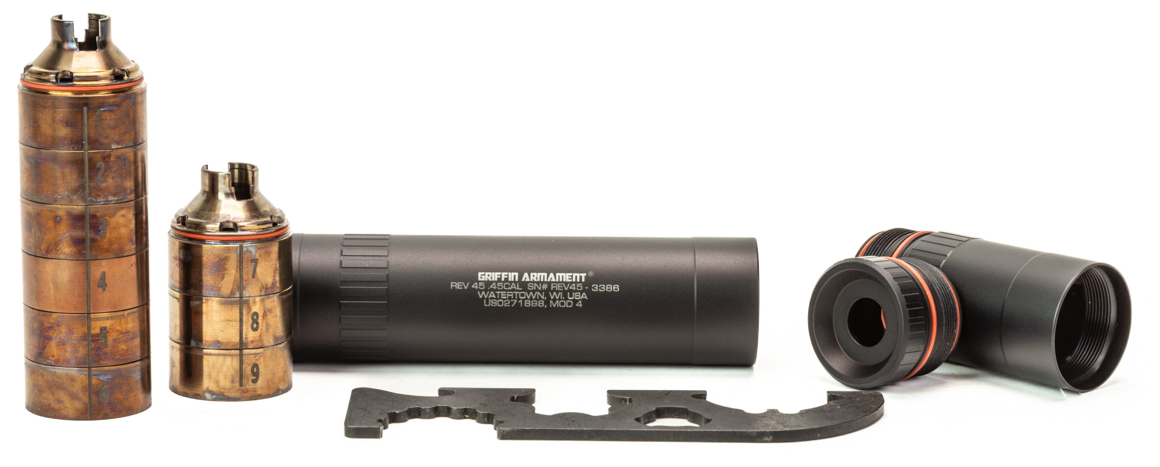 Griffin Revolution 45 MOD 4 Suppressor - Modular Silencer