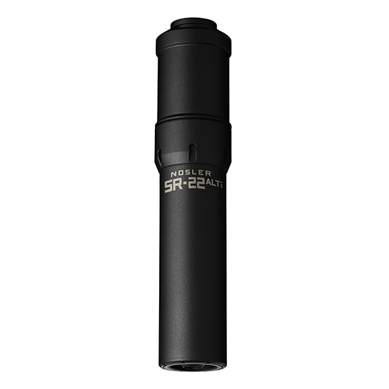 Nosler SR-22 Al Ti Black Suppressor for .22 LR